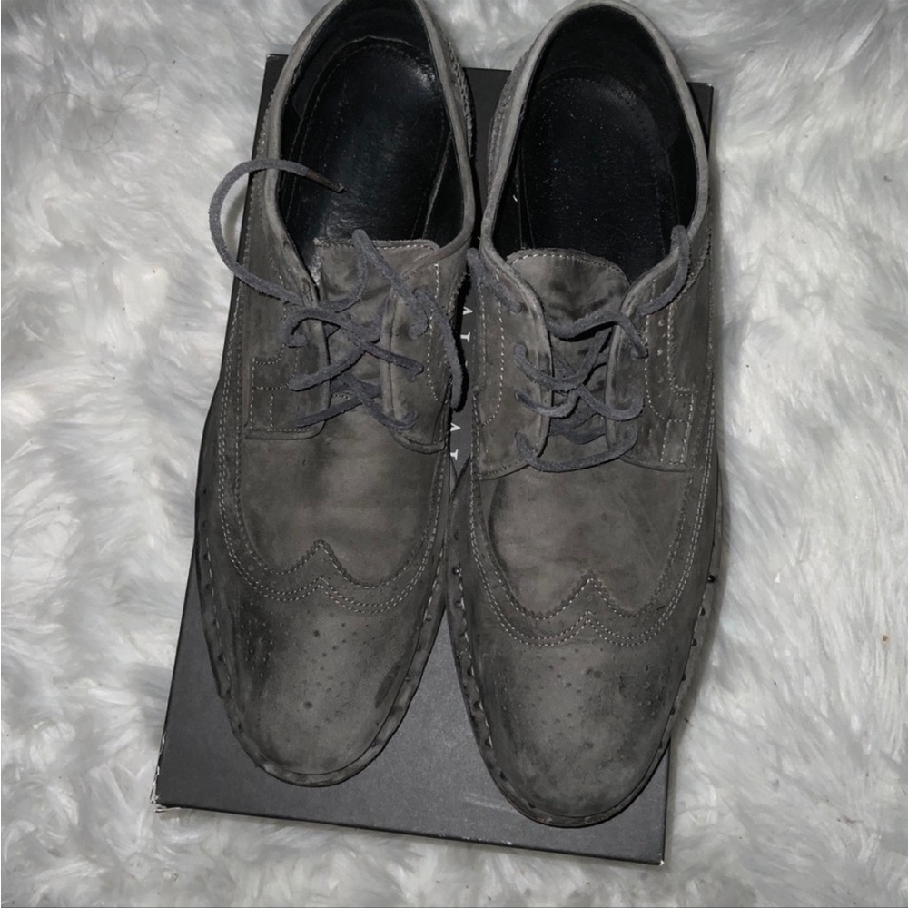 Allsaints distressed brouge shoes